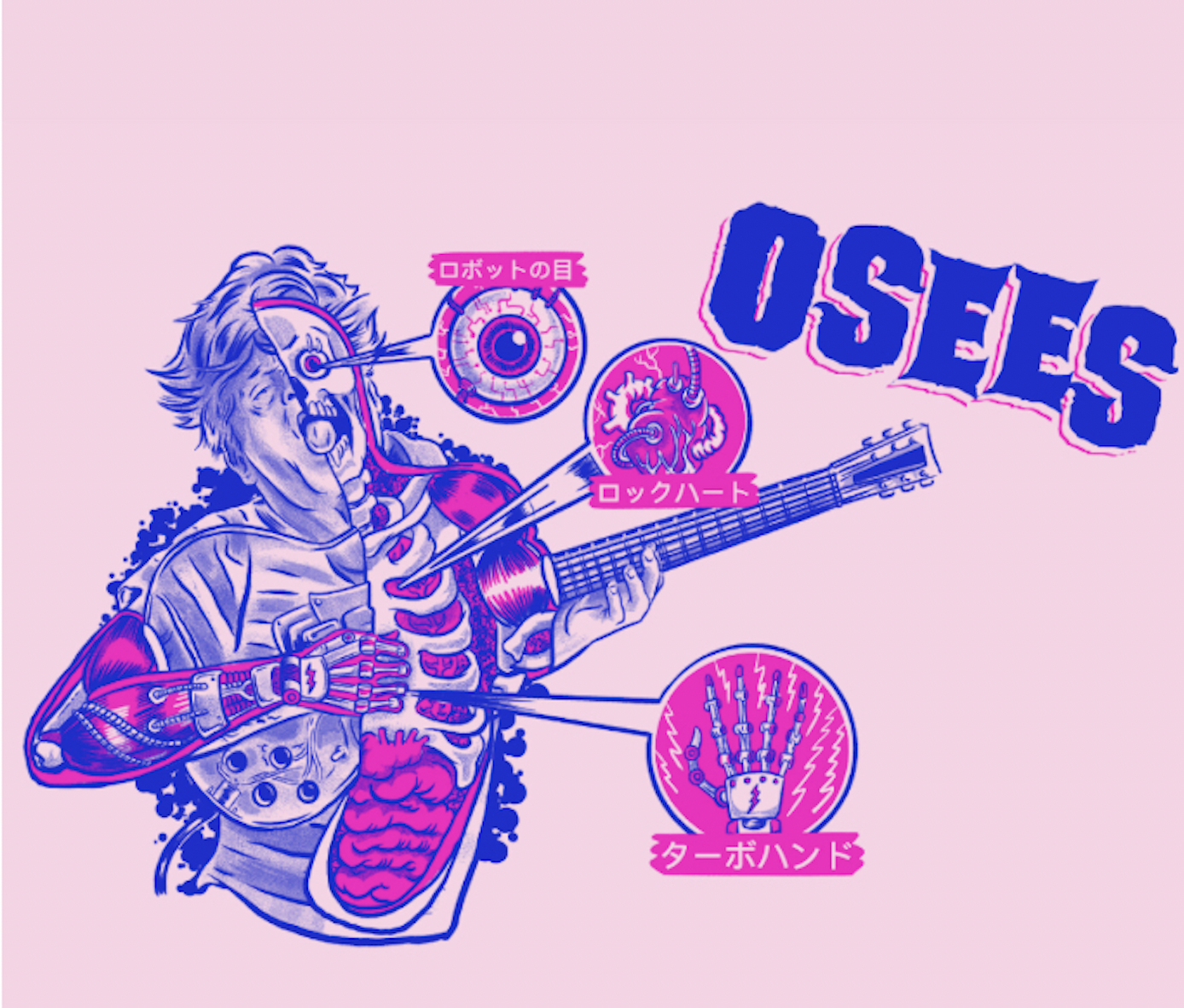 OSEES EUROPEAN TOUR POSTER (Unsigned Edition) — Wax Face Toys
